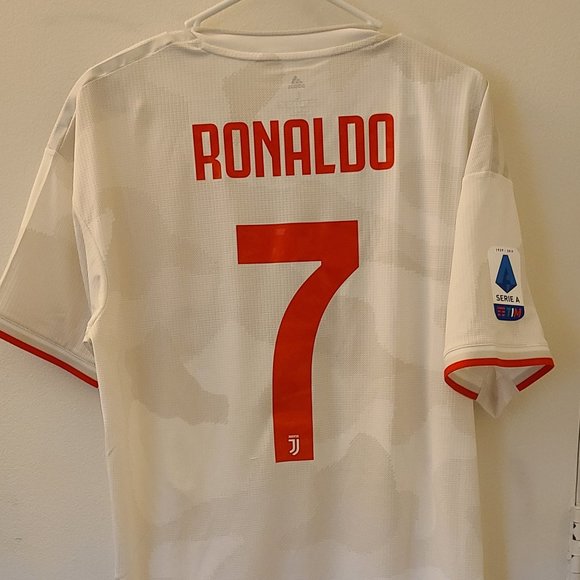Adidas Authentic Juventus Away Football Soccer Jersey 2019-20 Cristiano Ronaldo